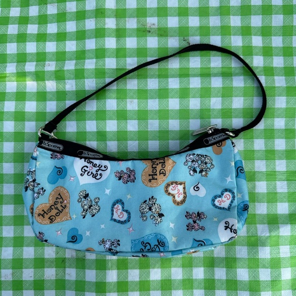 LeSportsac Light Blue Poodle Small Purse - Picture 2 of 4